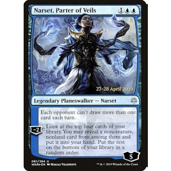 Magic the Gathering War of the Spark PRERELEASE Narset, Parter of Veils Foil NEAR MINT (NM) Sick Deal Pricing