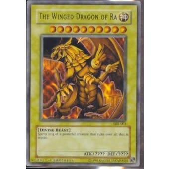 Yu-Gi-Oh American Gold God Card Winged Dragon of Ra Secret Rare (GBI-003) OOP - SLIGHT PLAY (SP)