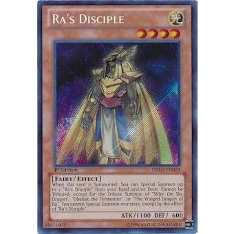 Yu-Gi-Oh Dragons of Legend 1st Edition Single Ra's Disciple Secret Rare- NEAR MINT