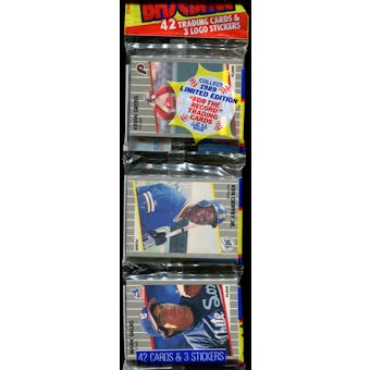 1989 Fleer Baseball Rack Pack (Ken Griffey Jr. Rookie On Top)