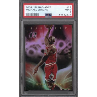2008/09 Upper Deck Radiance Michael Jordan 221/299 #23 PSA 9 (Mint)