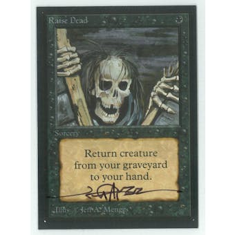 Magic the Gathering Beta Artist Proof Raise Dead - SIGNED BY JEFF A. MENGES