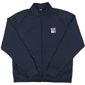 New York Rangers Level Wear Chaser Navy Performance Full Zip Track Jacket (Adult XXL)