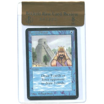 Magic the Gathering Alpha Single Ancestral Recall BGS 8 RAW REVIEW - *282223*