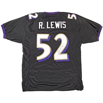 Ray Lewis Autographed Baltimore Ravens Replica Jersey (JSA)