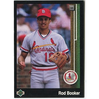 1989 Upper Deck Rod Booker St. Louis Cardinals #644 Black Border Proof