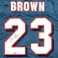 Ronnie Brown Autographed Miami Dolphins Teal Authentic Football Jersey