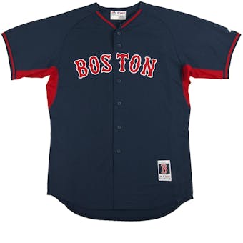 Boston Red Sox Majestic Navy BP Cool Base Authentic Performance Jersey (Adult 52)