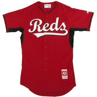 Cincinnati Reds Majestic Red BP Cool Base Authentic Performance Jersey