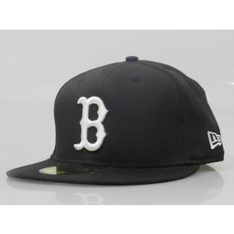 Boston Red Sox New Era 59Fifty Fitted Black Hat (7 3/8)
