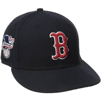 Boston Red Sox New Era 9Fifty Baycik Navy Snapback Hat (Adult OSFA)