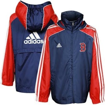 Boston Red Sox Adidas Navy Travel Top Full Zip Jacket (Youth X-Large)