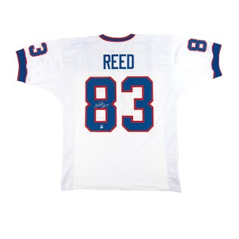 Andre Reed Autographed Buffalo Bills White Football Jersey HOF 14