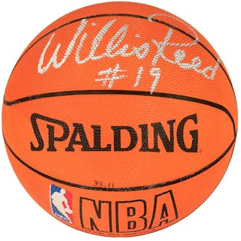 Willis Reed and Dave DeBusschere Autographed NBA Spalding Basketball (JSA)