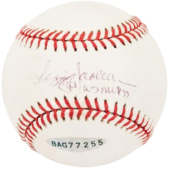 Reggie Jackson Autographed New York Yankees Official MLB Baseball w/"WS MVP 77" (UDA)