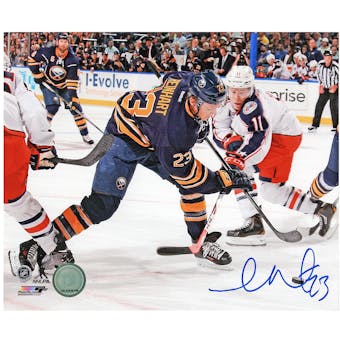 Samson Reinhart Autographed Buffalo Sabres Faceoff 8x10 Hockey Photo
