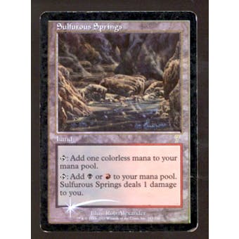 Magic the Gathering 7th Edition Sulfurous Springs Foil MODERATELY PLAYED (MP)