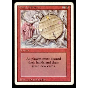 Magic the Gathering 3rd Ed (Revised) Wheel of Fortune HEAVILY PLAYED (HP)