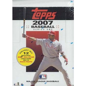 2007 Topps Series 1 Baseball Rack Box