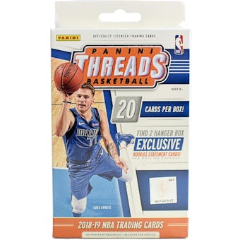 2018/19 Panini Threads Basketball 20ct Hanger Box