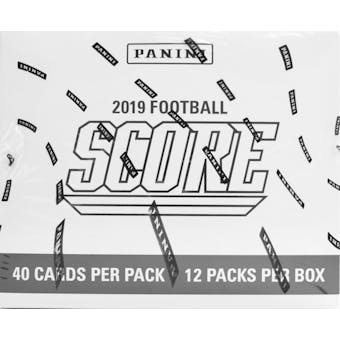 2019 Panini Score Football Jumbo Value 12-Pack Box