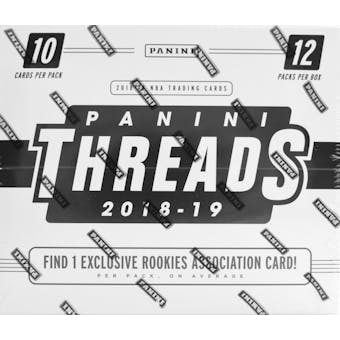 2018/19 Panini Threads Basketball Jumbo Value 12-Pack Box