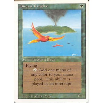 Magic the Gathering 3rd Ed (Revised) Single Birds of Paradise - NEAR MINT (NM)