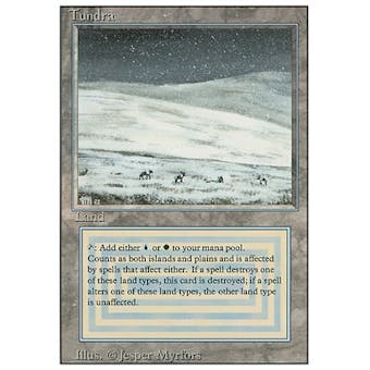 Magic the Gathering 3rd Ed (Revised) Single Tundra - MODERATE PLAY (MP)
