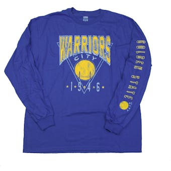 Golden State Warriors Junk Food Blue The City Long Sleeve Tee Shirt (Adult XL)