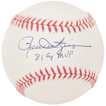 Rollie Fingers Autographed Oakland Athletics Official MLB Baseball w/81 CYMVP (Steiner)