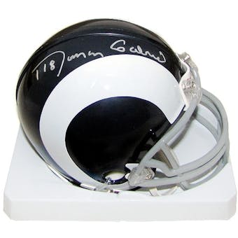 Roman Gabriel Autographed Los Angeles Rams Throwback Mini Helmet
