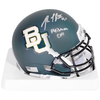 Robert Griffin III Autographed Baylor University w/Heisman 2011 Schutt Mini Helmet (RG3)