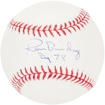 Ron Guidry Autographed New York Yankees Official MLB Baseball (Steiner)