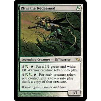 Magic the Gathering Shadowmoor Single Rhys the Redeemed FOIL - MODERATE PLAY (MP)