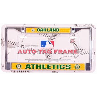Rico Tag Oakland Athletics Domed Chrome License Plate Frame