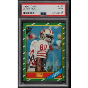 1986 Topps Jerry Rice PSA 9 card #161