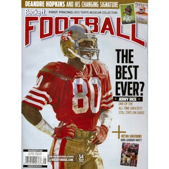 2014 Beckett Football Monthly Price Guide (#280 May) (Jerry Rice)