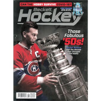 2020 Beckett Hockey Monthly Price Guide (#334 June) (Rocket Richard)
