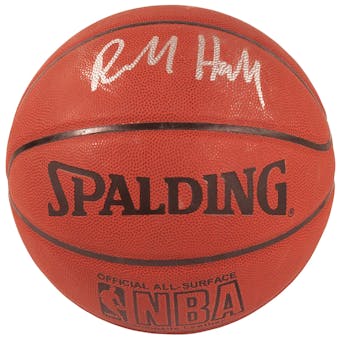 Richard Hamilton Autographed Detroit Pistons I/O Spalding Basketball (Press Pass)