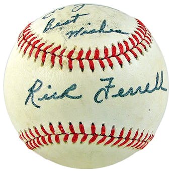 Rick Ferrell Autographed Official American League Baseball (JSA COA)