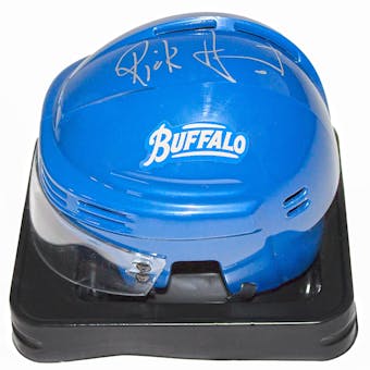 Rick Jeanneret Autographed Buffalo Sabres Anniversary Mini Helmet