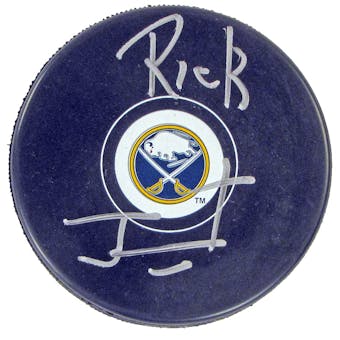 Rick Jeanneret Autographed Buffalo Sabres Current Hockey Puck