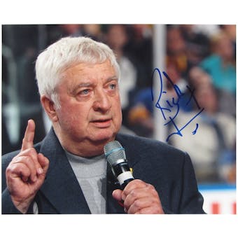 Rick Jeanneret Autographed Buffalo Sabres 8x10 Talking Hockey Photo