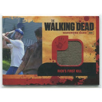2011 The Walking Dead #M18 Rick's First Kill Wardrobe Memorabilia (Binder Exclusive)