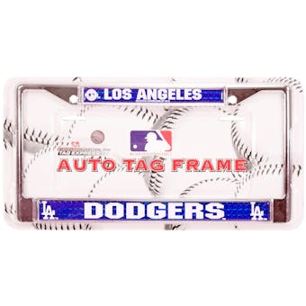 Rico Tag Los Angeles Dodgers Domed Chrome License Plate Frame
