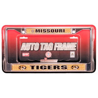 Rico Tag Missouri Tigers Domed Chrome License Plate Frame