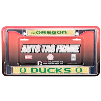 Rico Tag Oregon Ducks Domed Chrome License Plate Frame