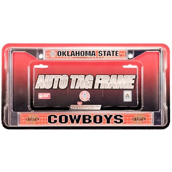 Rico Tag Oklahoma State Cowboys Domed Chrome License Plate Frame