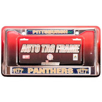 Rico Tag Pittsburgh Panthers Domed Chrome License Plate Frame