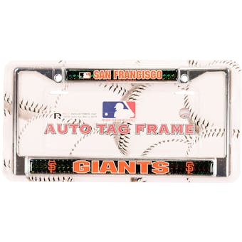 Rico Tag San Francisco Giants Domed Chrome License Plate Frame